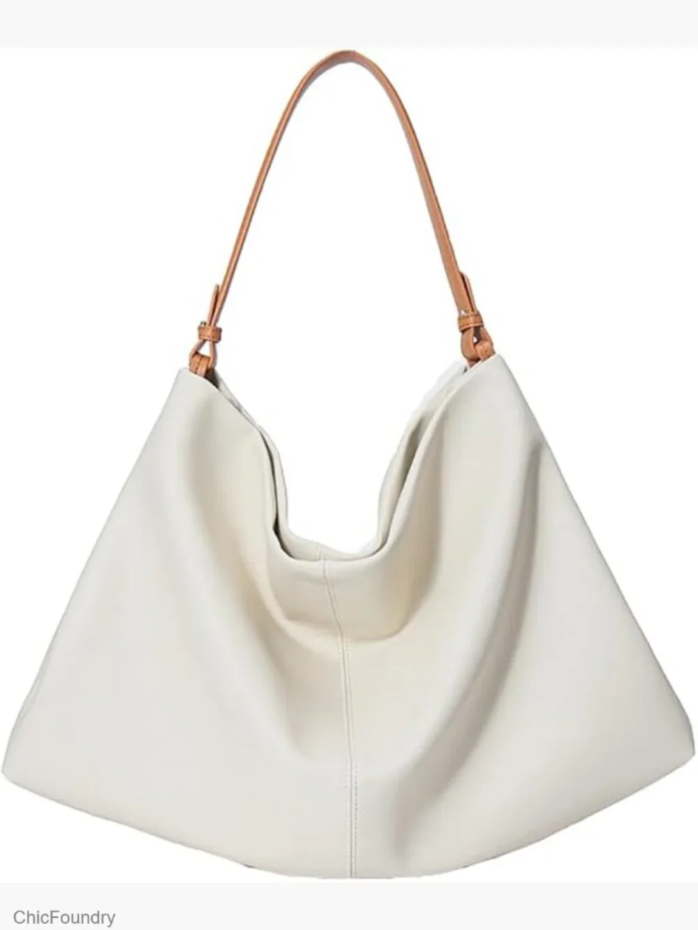Minimalist Soft Leather Tote Bag Shoulder Purse Hobo Work Bag